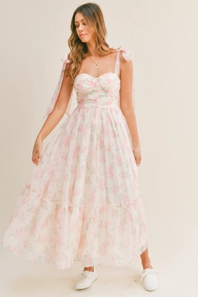 Savannah Pink Floral Maxi Dress summer dresses best deals