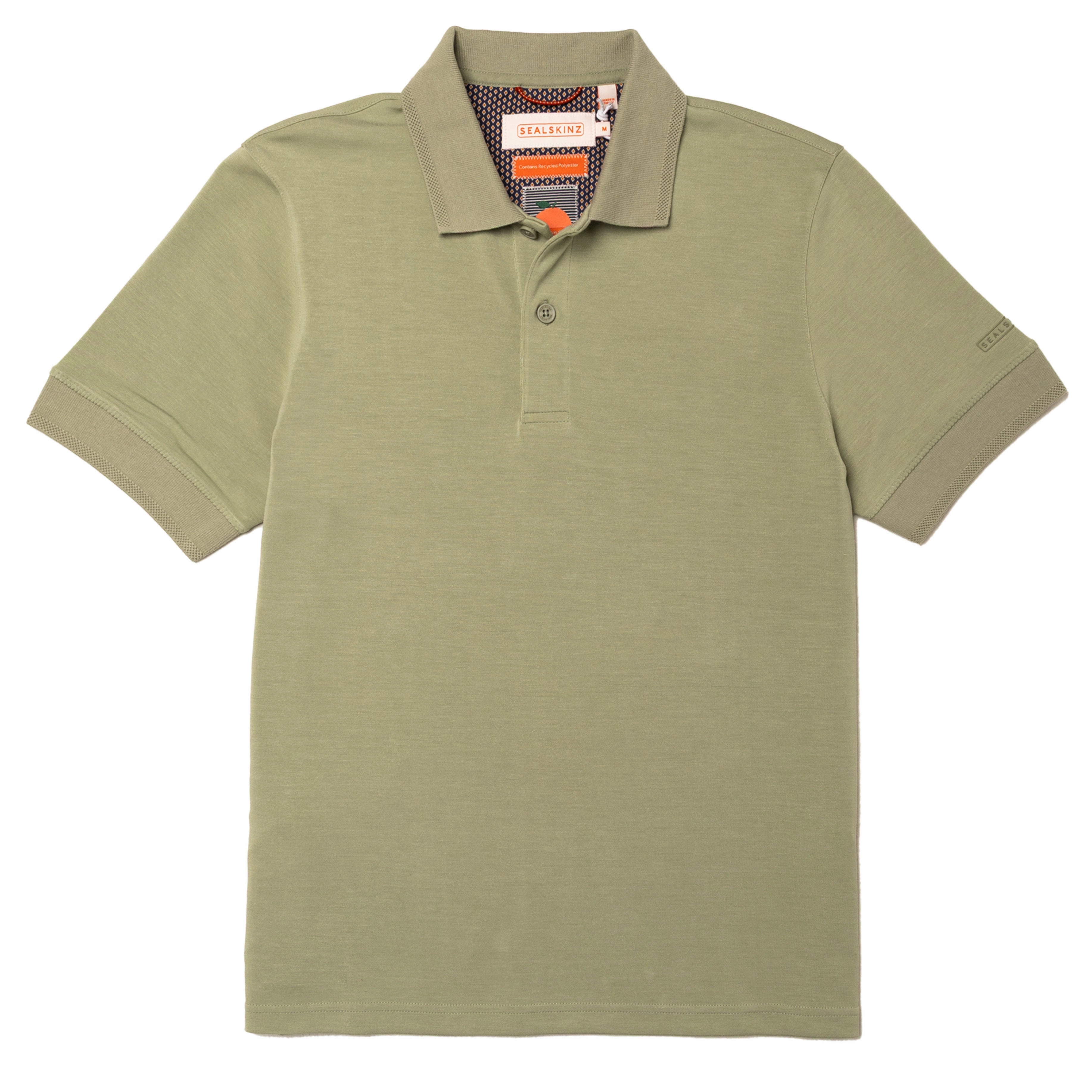 Sealskinz Short Sleeve Toftrees Polo Shirt Olive mens t-shirts outlet