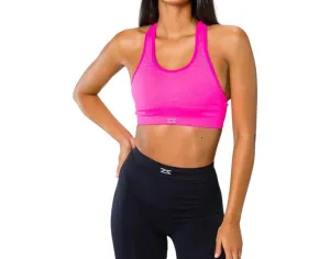 Seamless Running Bra In Pink Activewear Womens - yoga pants clearance