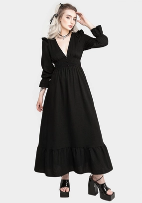 Secrecy Frill Maxi Dress Dresses Womens - beach dresses cheap