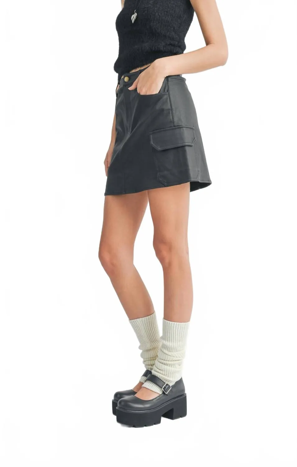 Sheila Cargo Skirt In Black