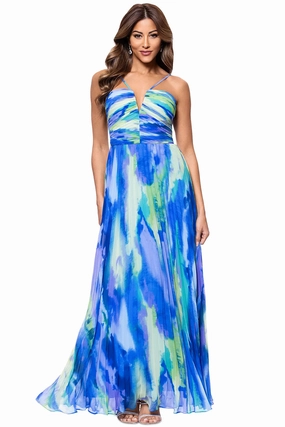 Sheri Xscape Chiffon Halter Maxi maxi dresses clearance