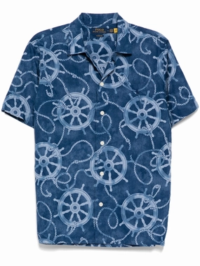 Ships Wheel Vacation Shirt mens polos clearance