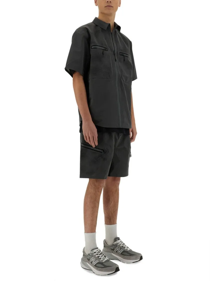Shorts With Laser-Cut Design