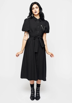 Skeleton Collar Midi Shirt Dress Dresses Womens - beach dresses cheap