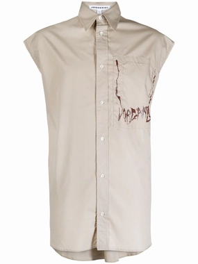 Skulls Cotton Shirt mens polos clearance