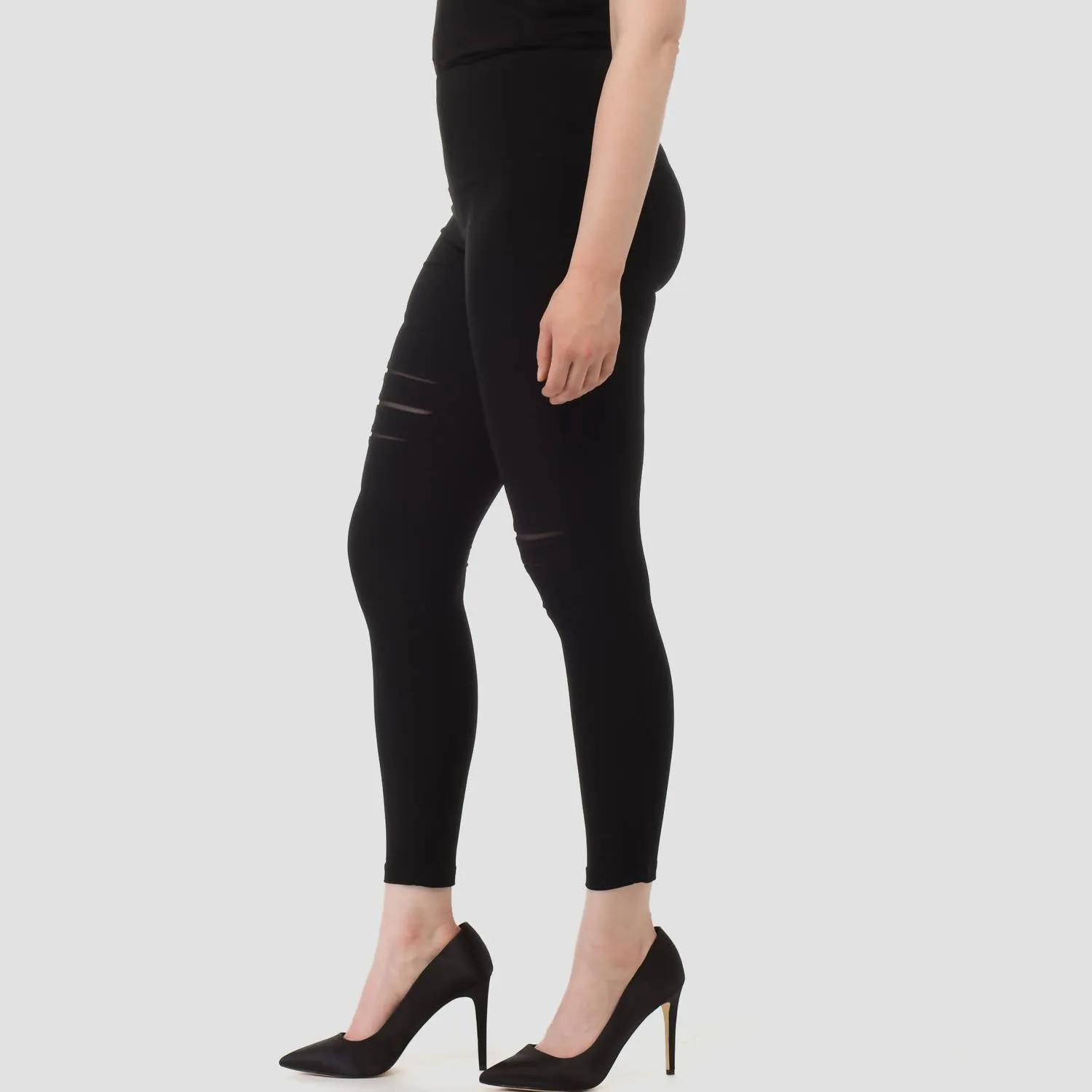 Slash Leggings In Black