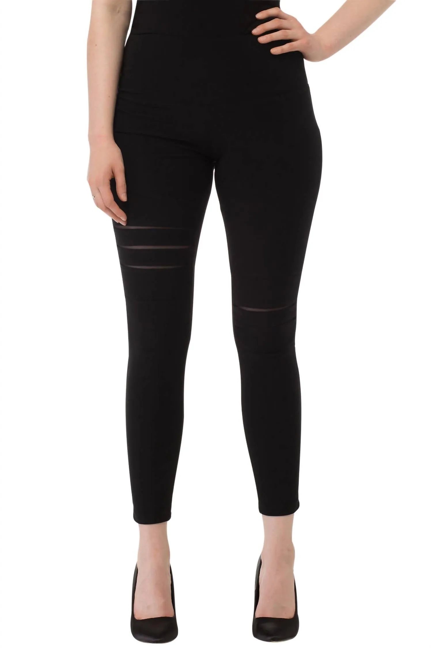 Slash Leggings In Black
