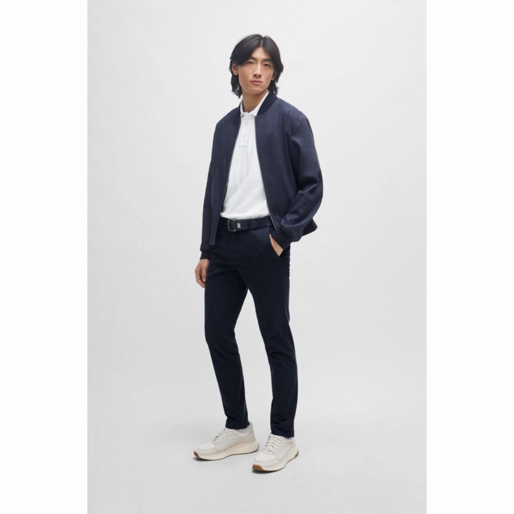 Slim-fit chinos in stretch-cotton gabardine