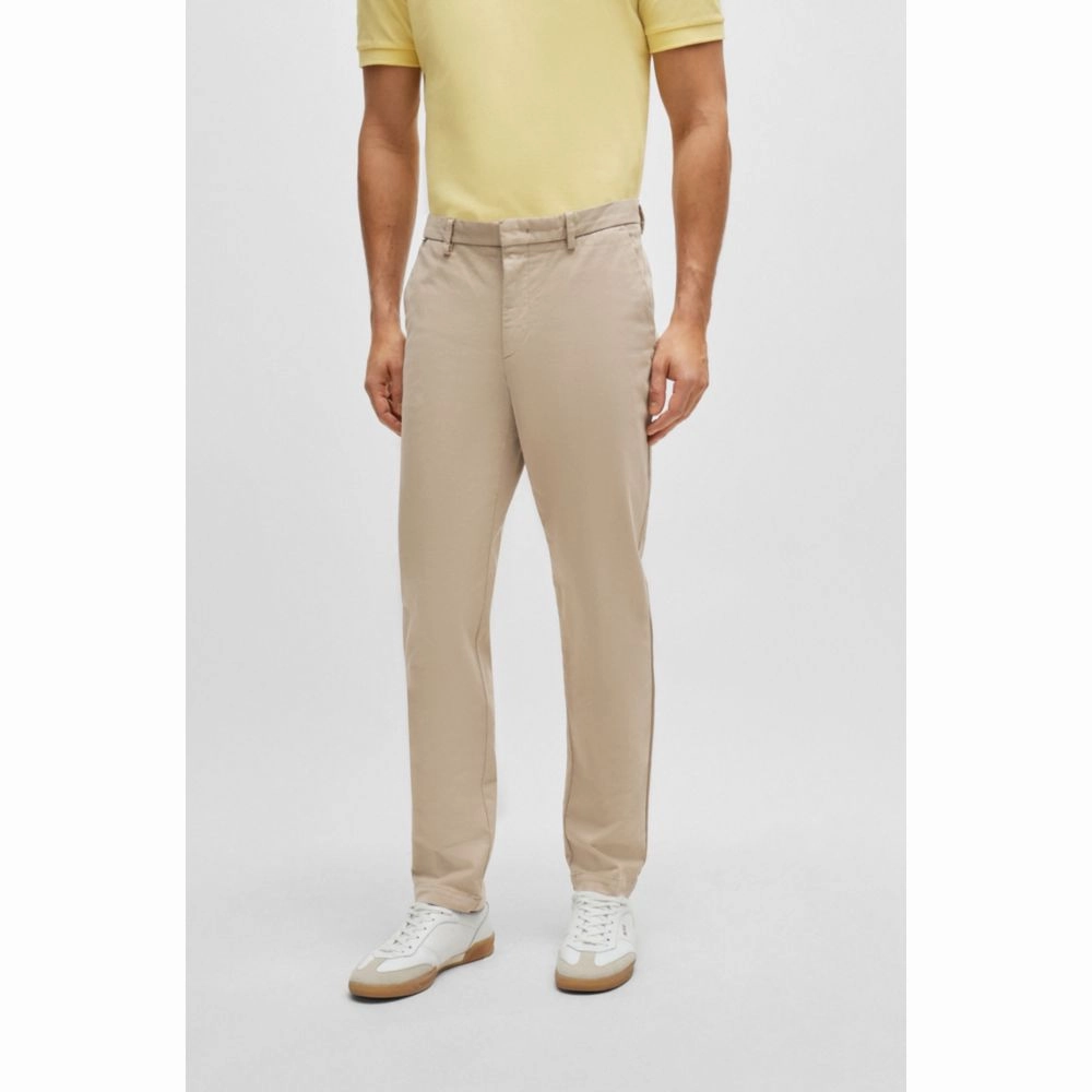 Slim-fit chinos in stretch-cotton gabardine