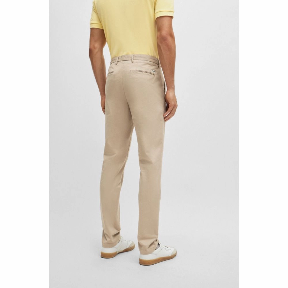 Slim-fit chinos in stretch-cotton gabardine