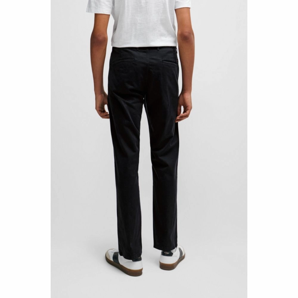 Slim-fit chinos in stretch-cotton satin