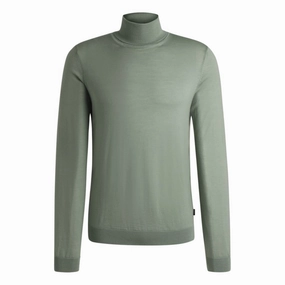 Slim-fit rollneck sweater in merino wool cashmere sweaters sale