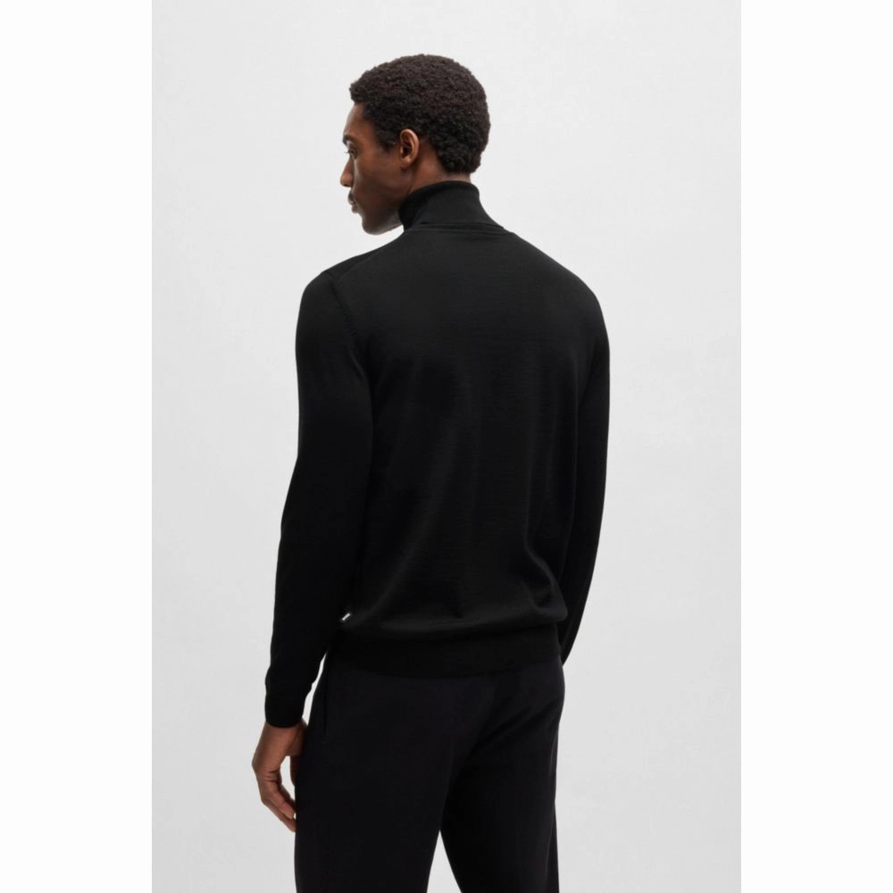 Slim-fit rollneck sweater in merino wool