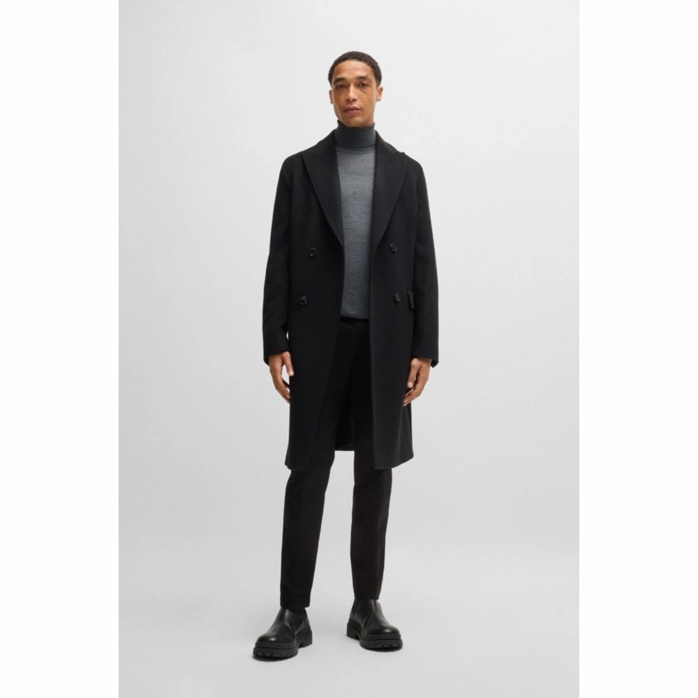 Slim-fit rollneck sweater in merino wool