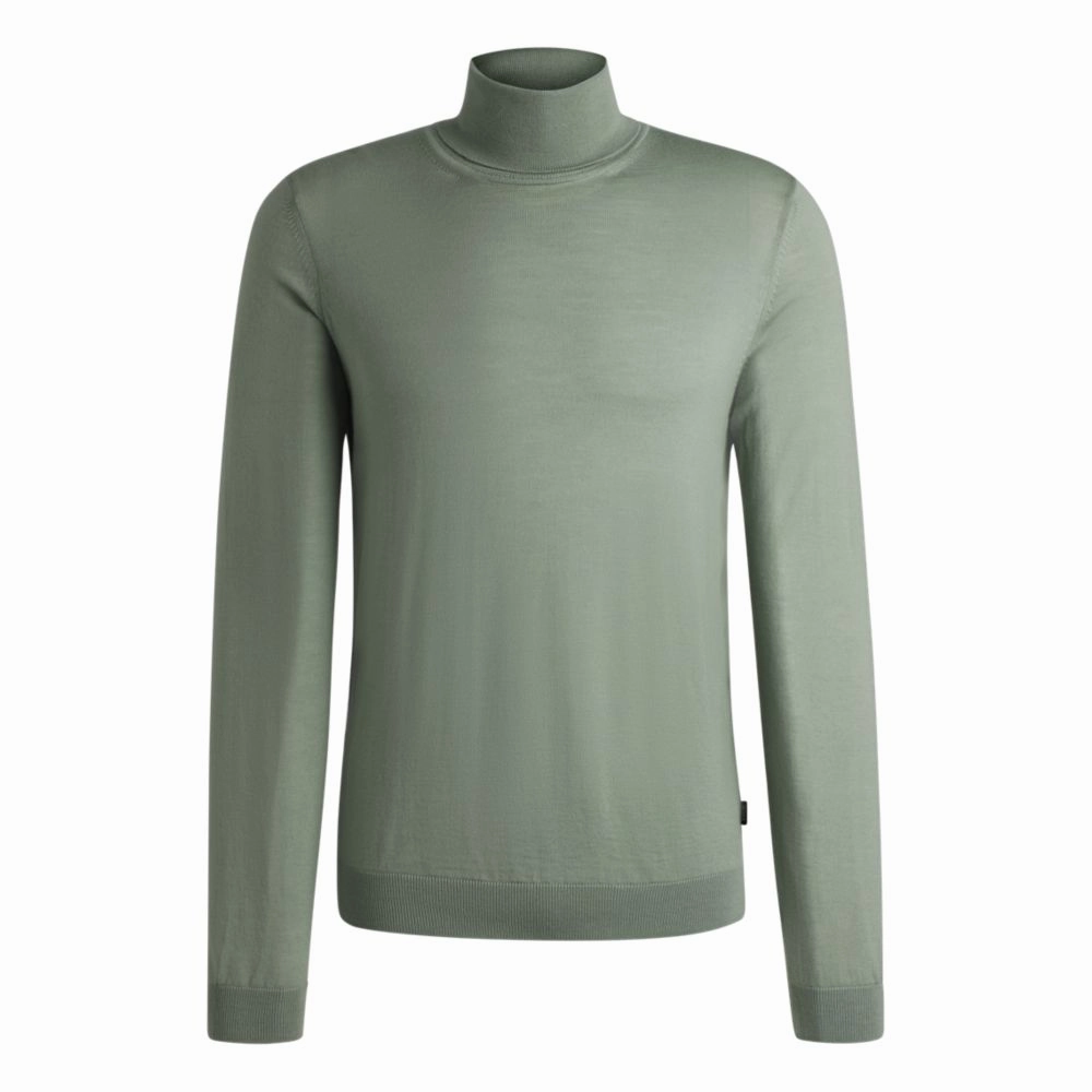 Slim-fit rollneck sweater in merino wool cashmere sweaters sale