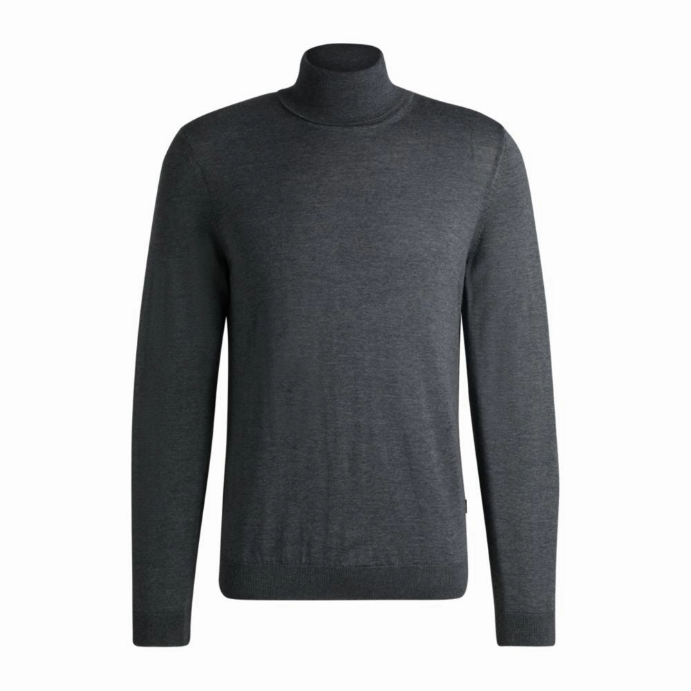Slim-fit rollneck sweater in merino wool