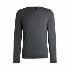 Slim-fit sweater in merino wool with crew neckline cashmere sweaters sale