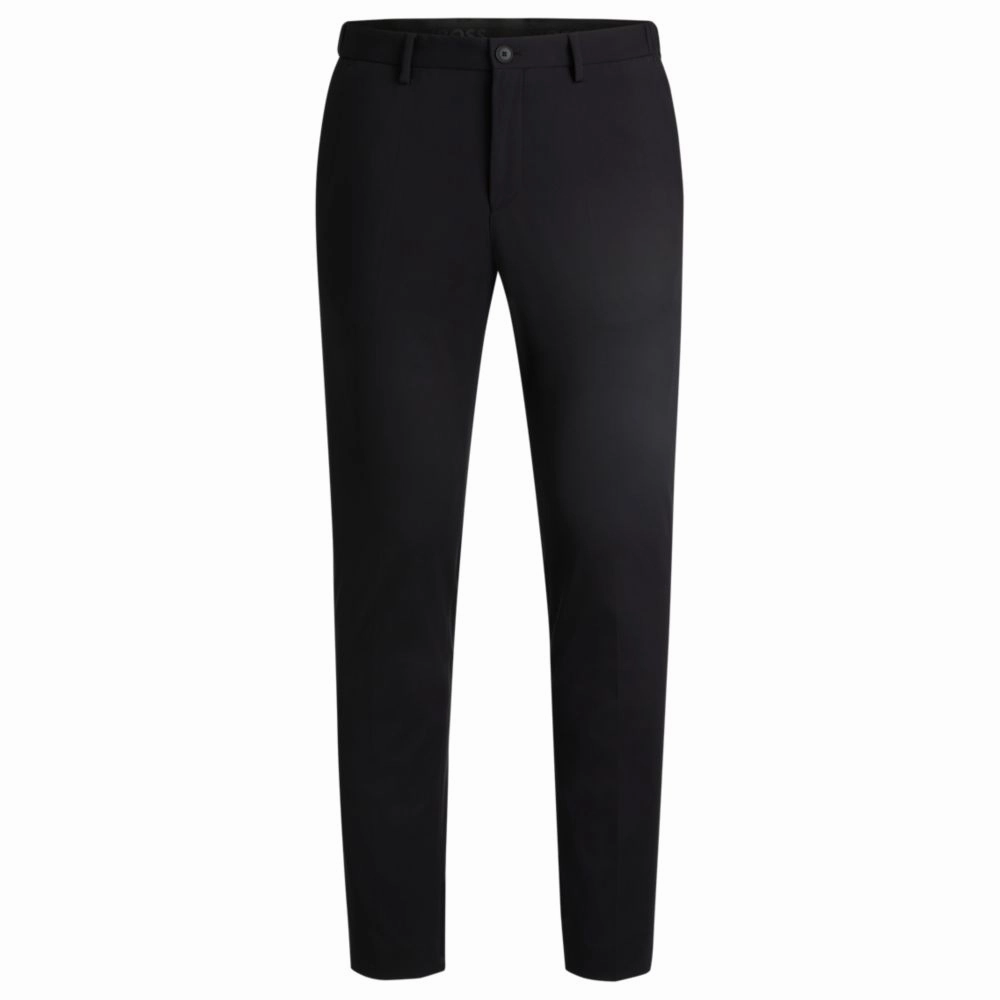 Slim-fit trousers in performance-stretch jersey