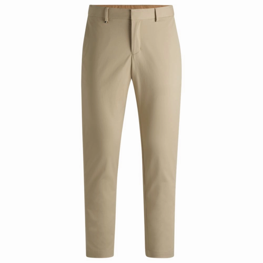 Slim-fit trousers in washable stretch cotton