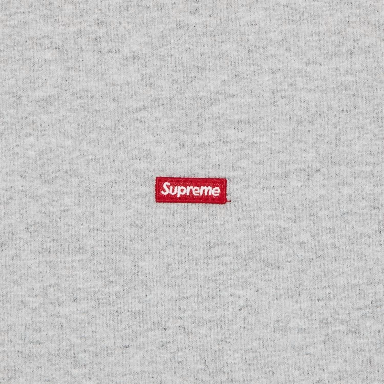 Small Box Logo Crew Neck Sweatshirt In Ash Grey