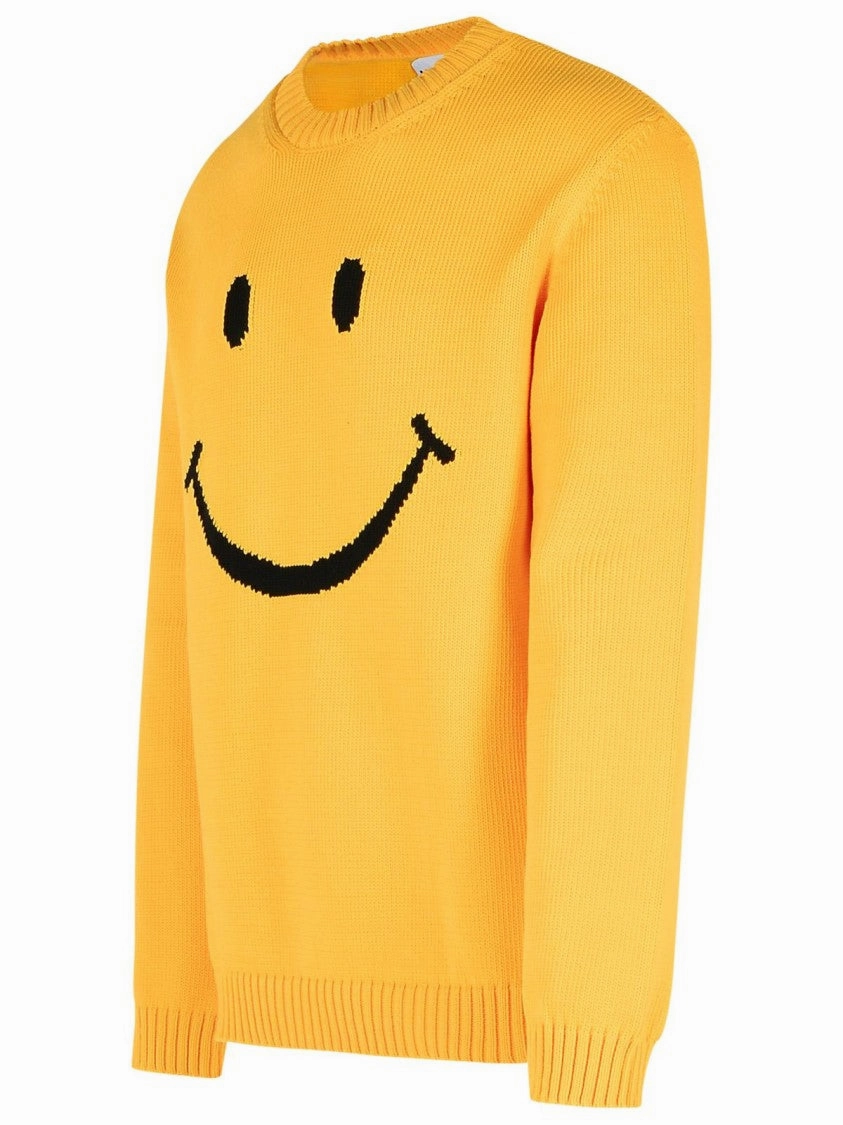 Smile Yellow Cotton Blend Sweater