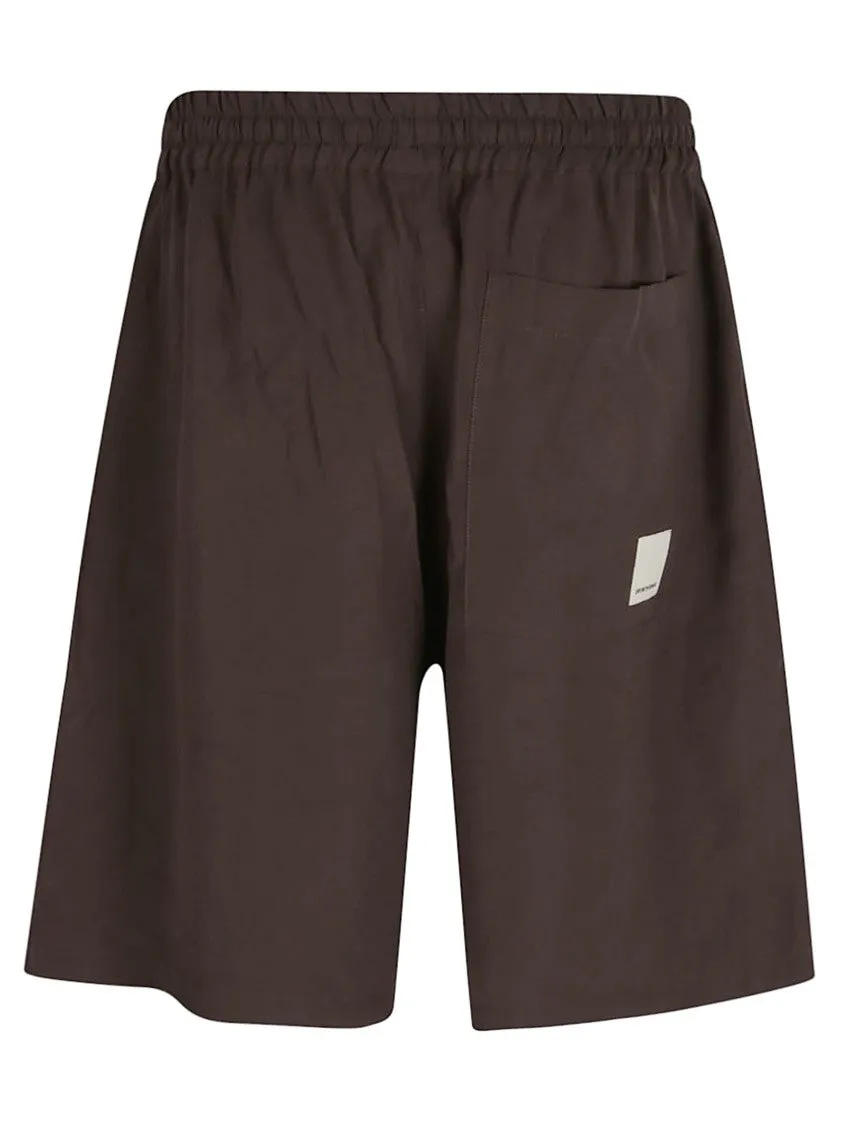 Soft-Touch Modal Bermuda Shorts With Peace Print