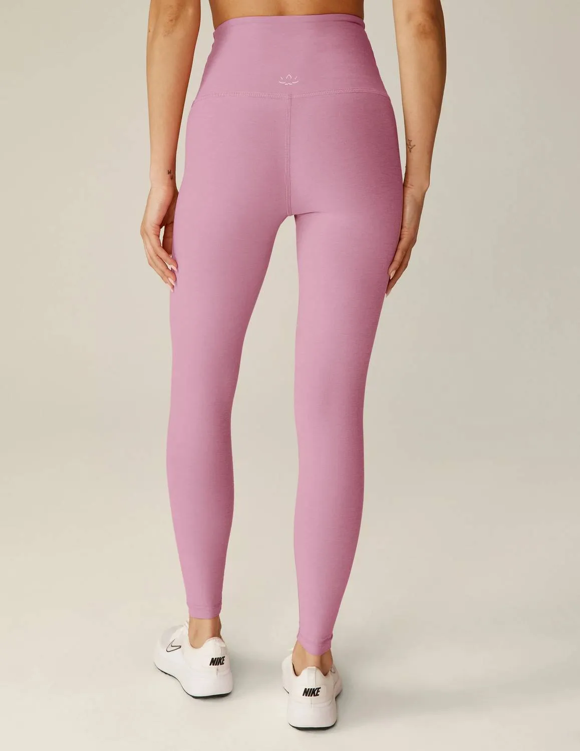 Spacedye Caught In The Midi Legging In Pink Haze Heather