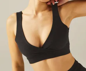 Spacedye Crossover Bra In Darkest Night Activewear Womens - fitness leggings online