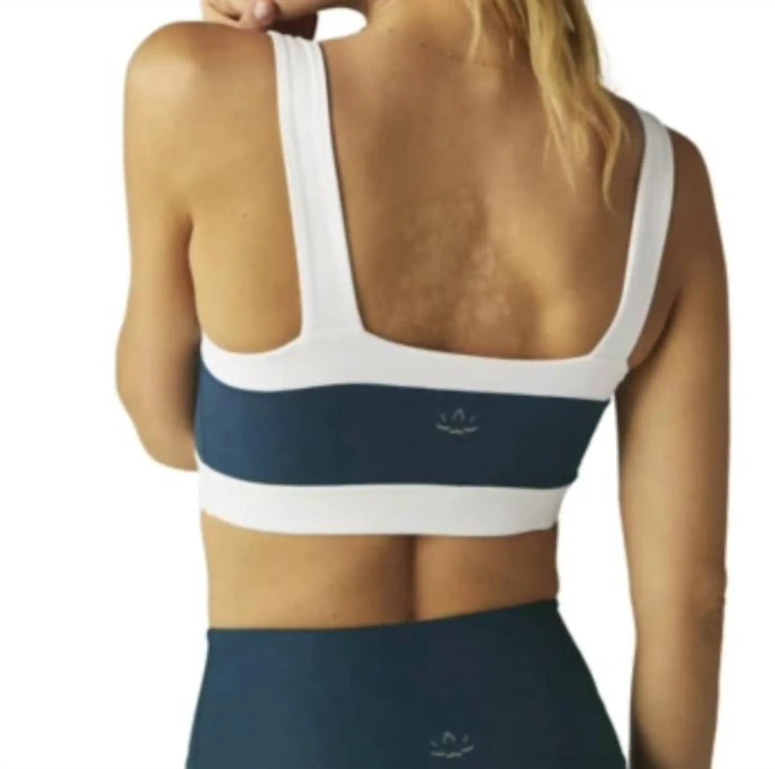 Spacedye Horizon Colorblock Bra In Majestic Blue Heather