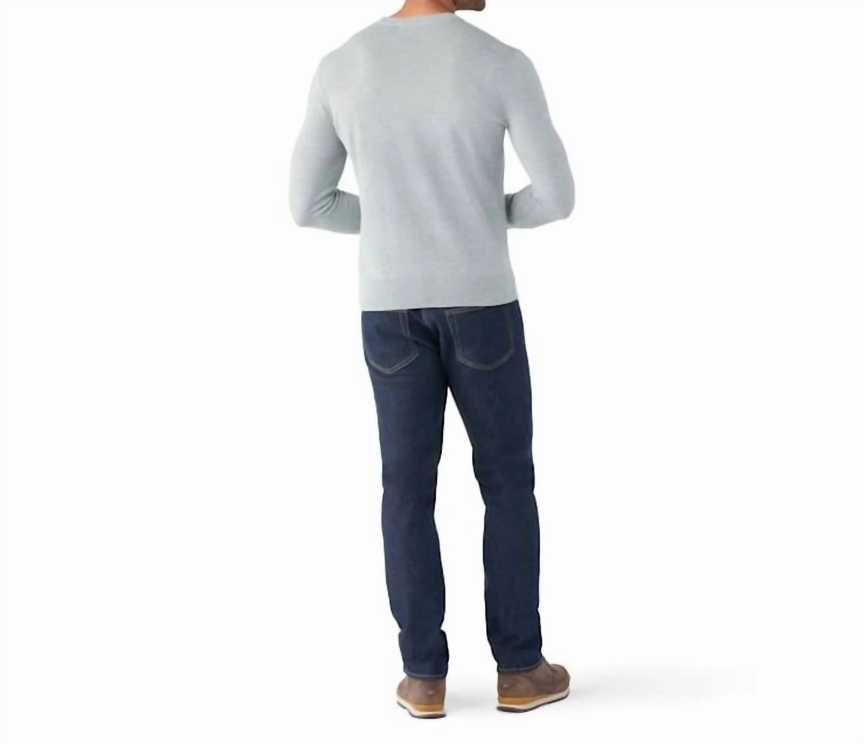 Sparwood Crew Sweater In Light Gray