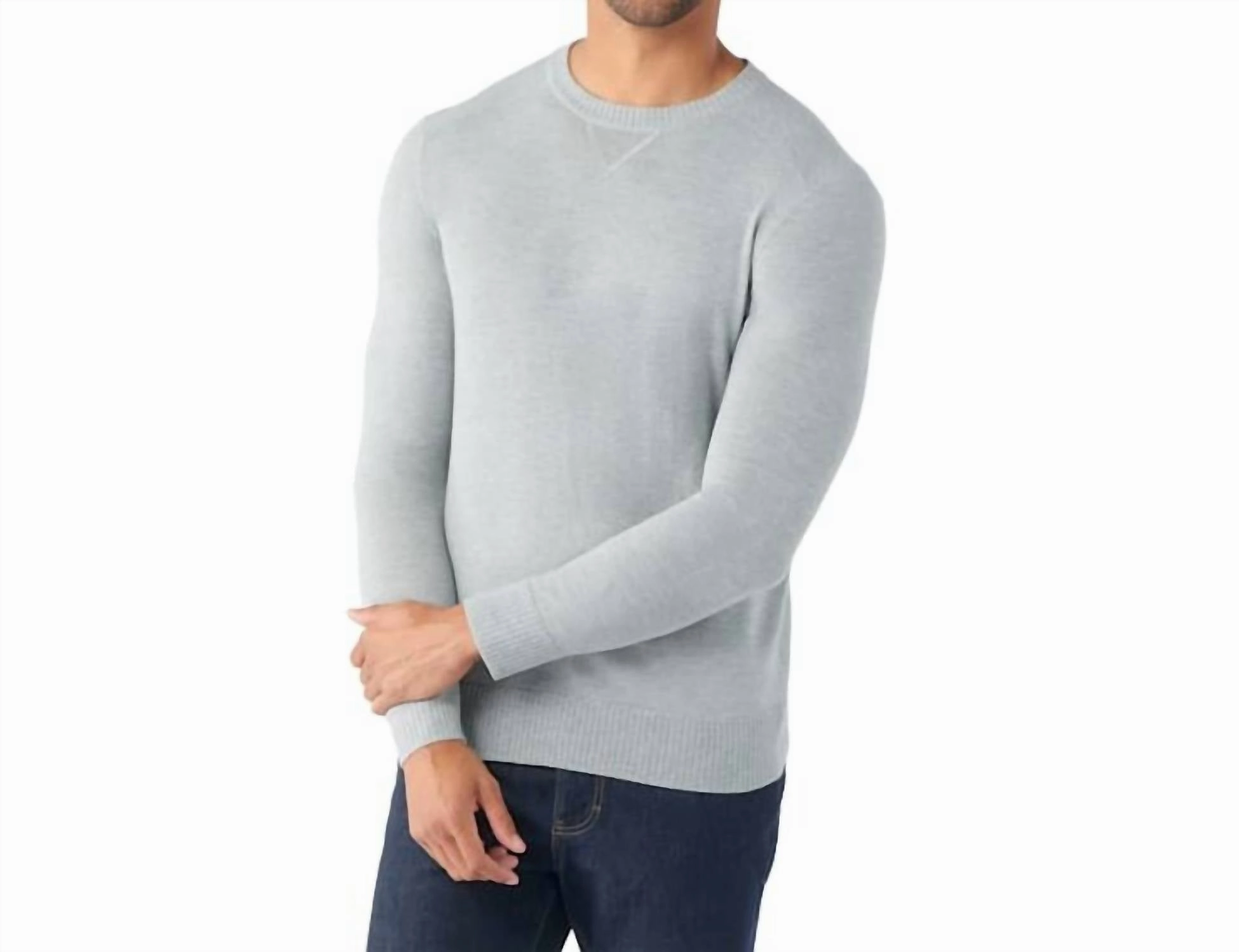 Sparwood Crew Sweater In Light Gray