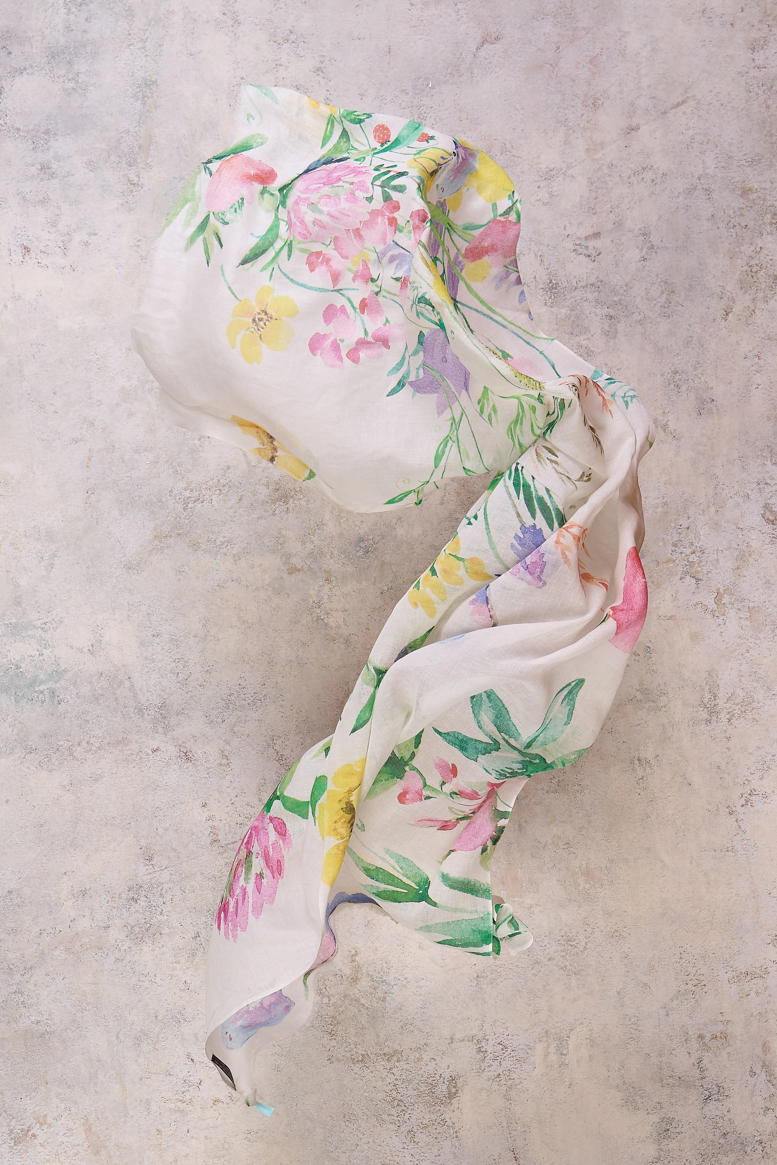 Spring Garden Cotton Scarf - Multi