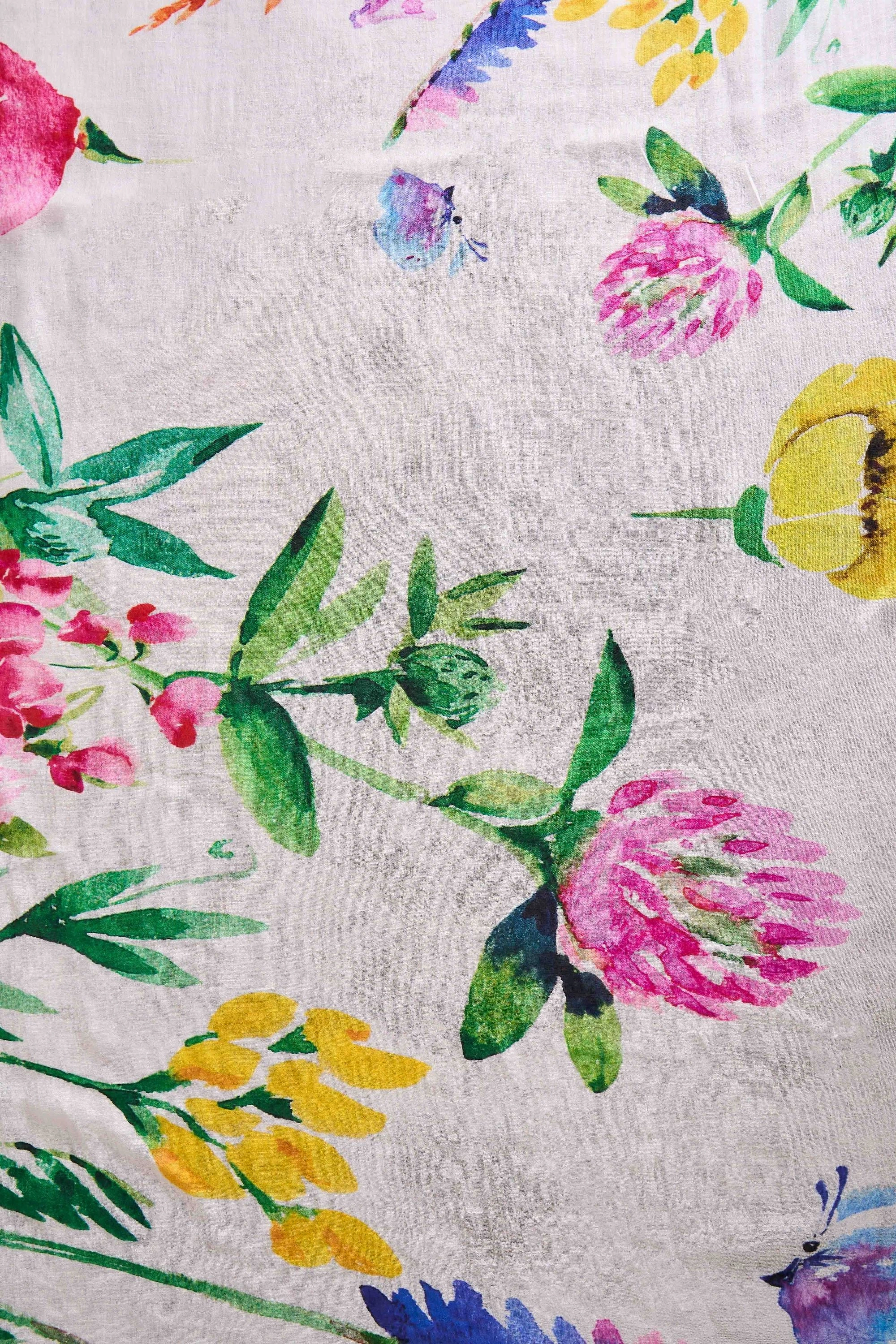 Spring Garden Cotton Scarf - Multi