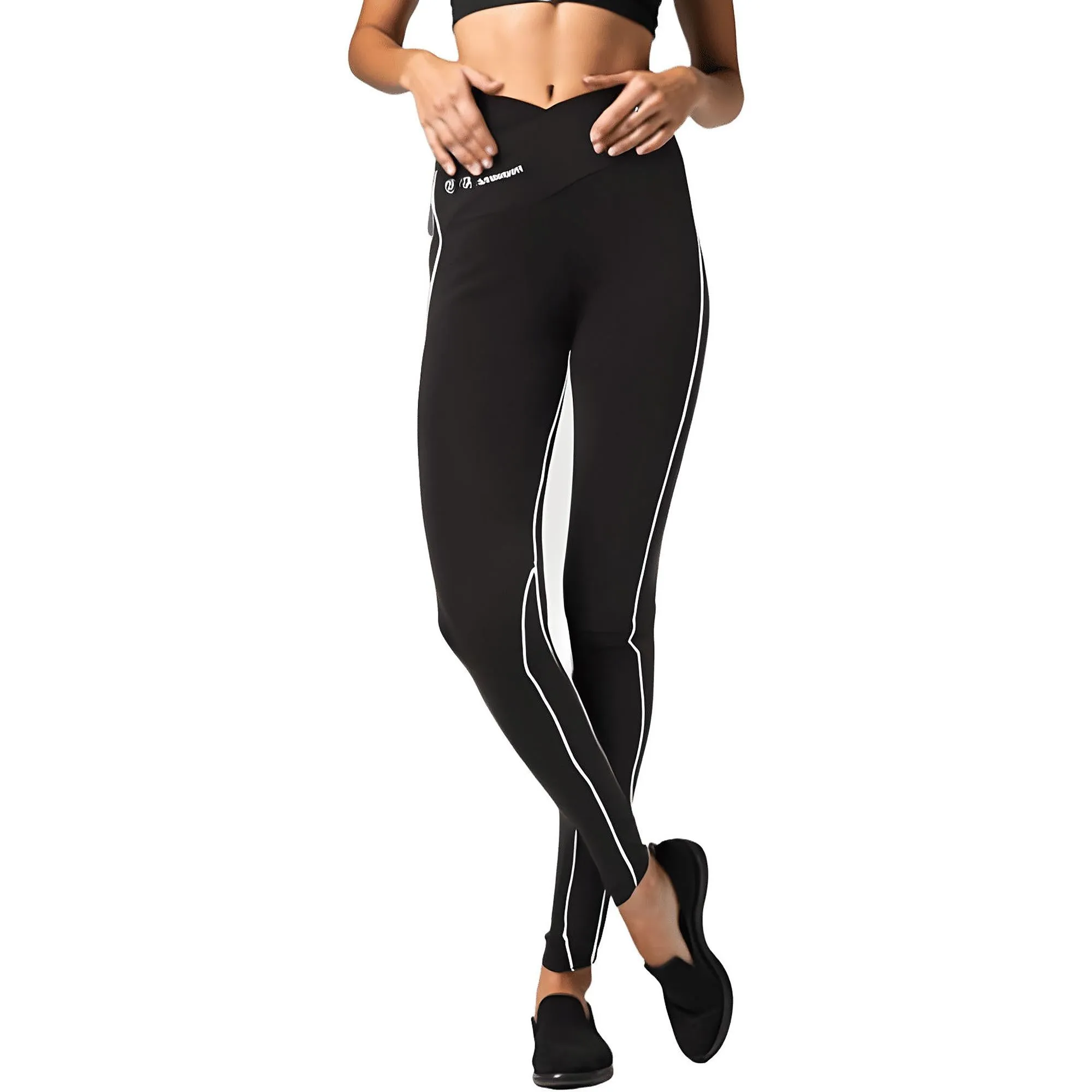 Statement Womens Piping Cotton Athletic Leggings