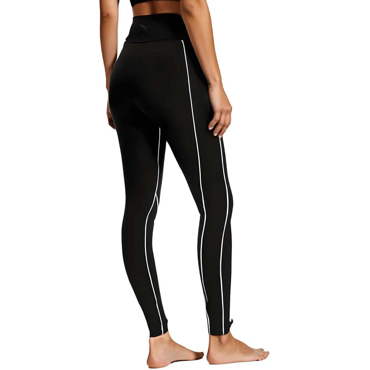 Statement Womens Piping Cotton Athletic Leggings
