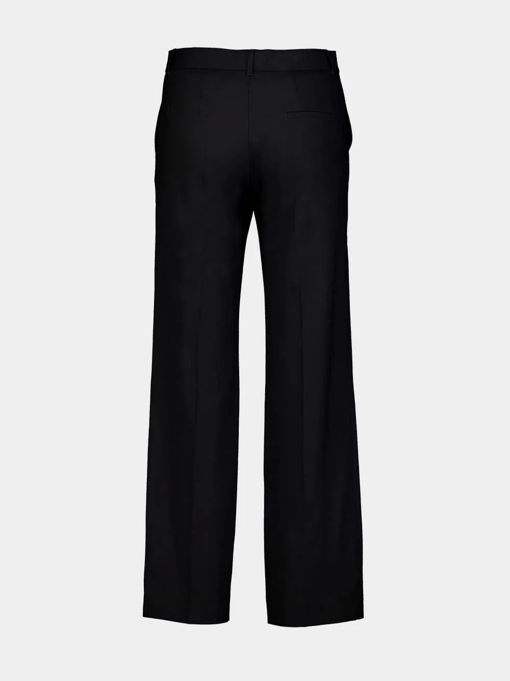 Straight-Leg Wool Trousers
