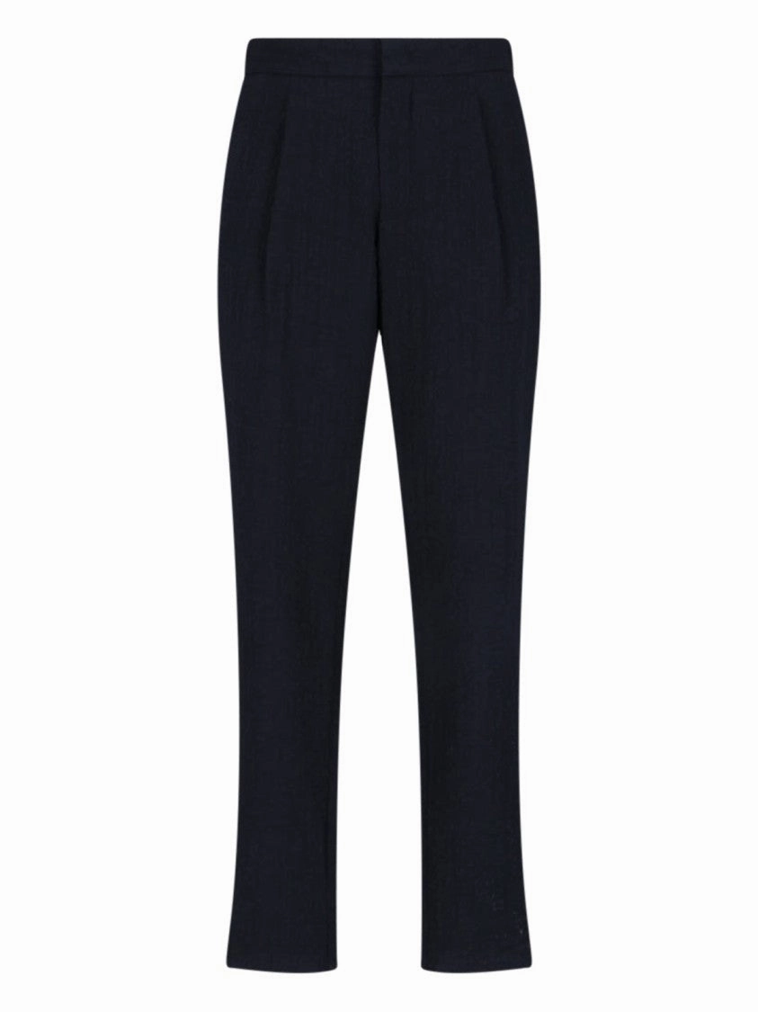 Straight-Leg Chinos With Virgin Wool Finish