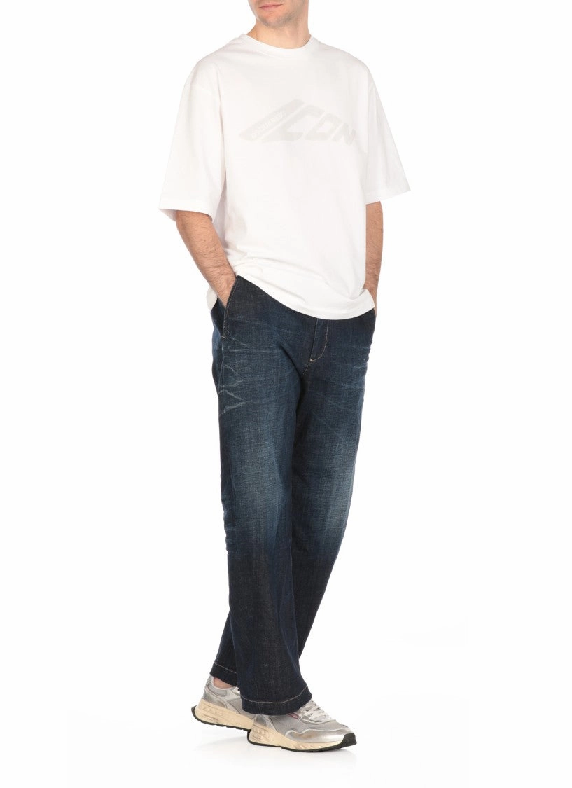 Straight-Leg Cotton Pants