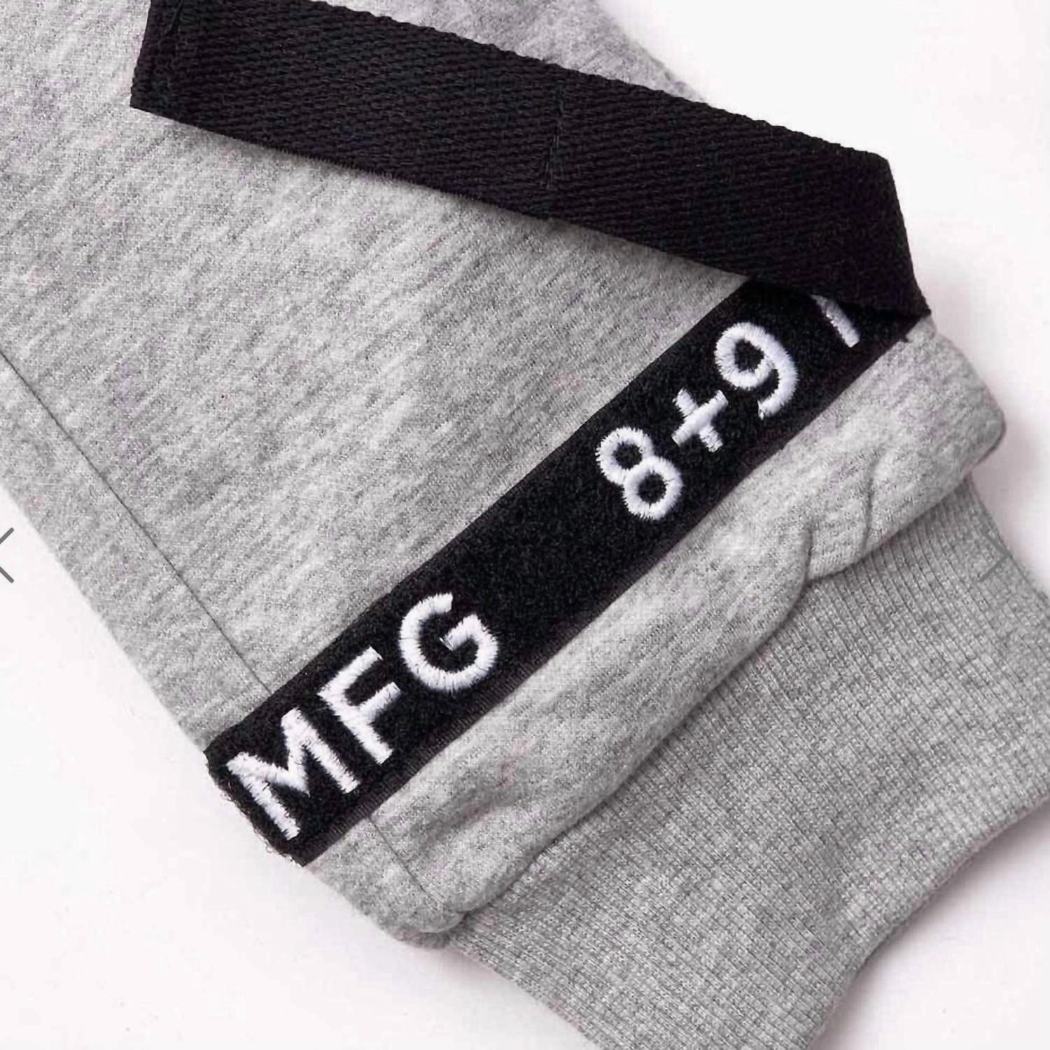Strapped Up Fleece Sweatpants In Grey