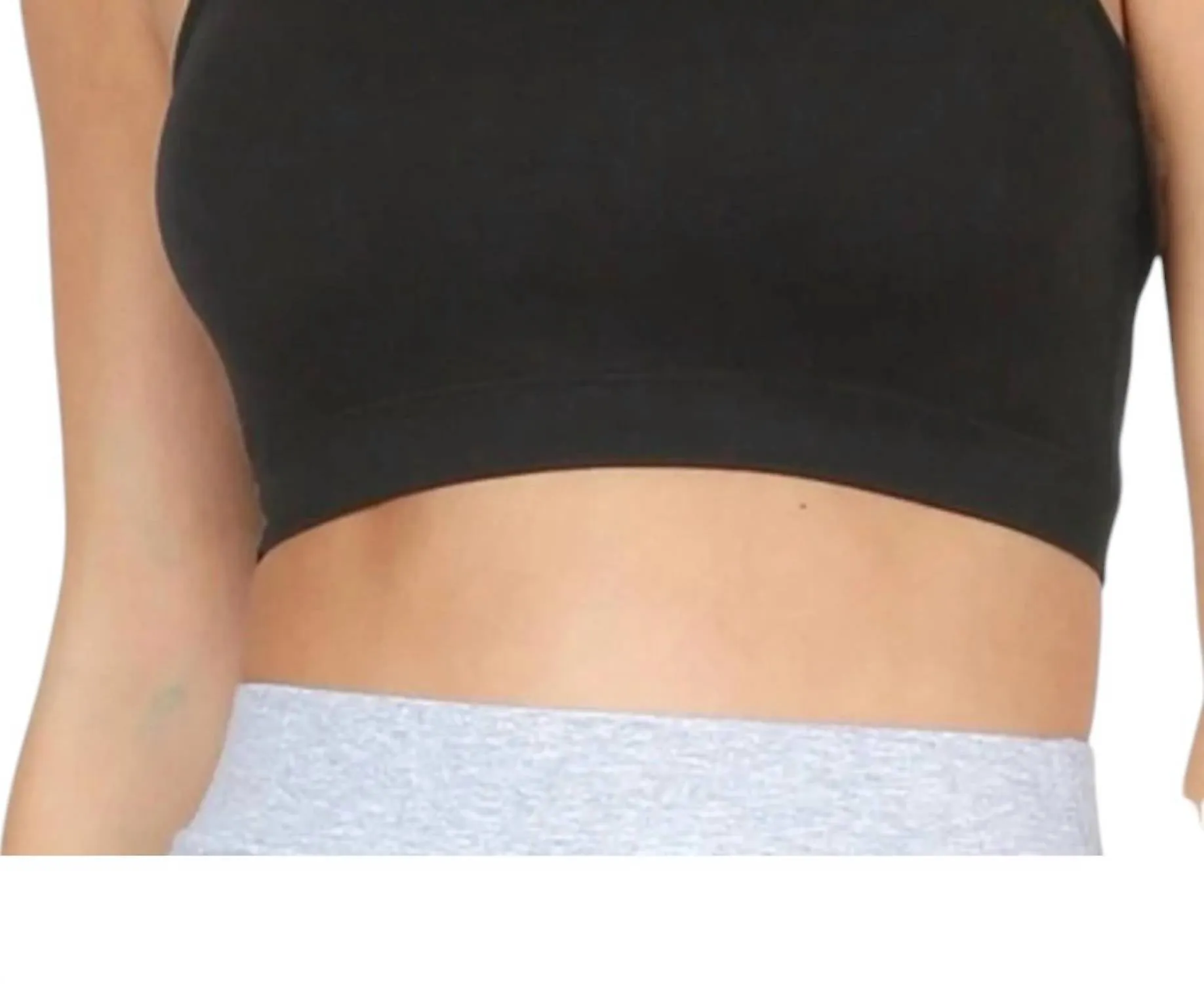 Strappy Seamless Bralette In Black Activewear Womens - fitness leggings online