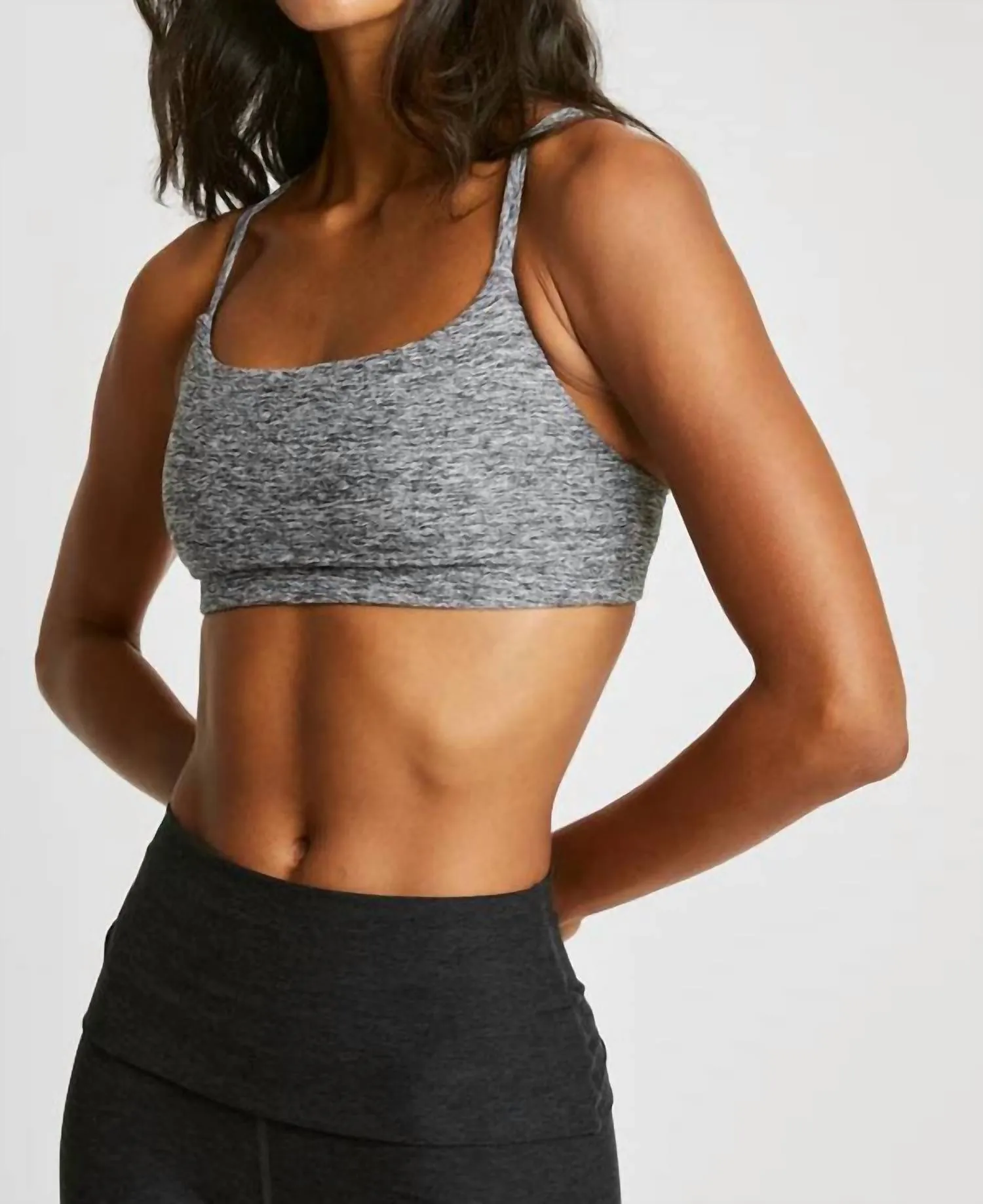 Stretch Studio Bralette In Heather Grey