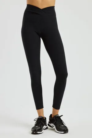 Stretch Veronica Legging In Heather Black Activewear Womens - yoga pants clearance