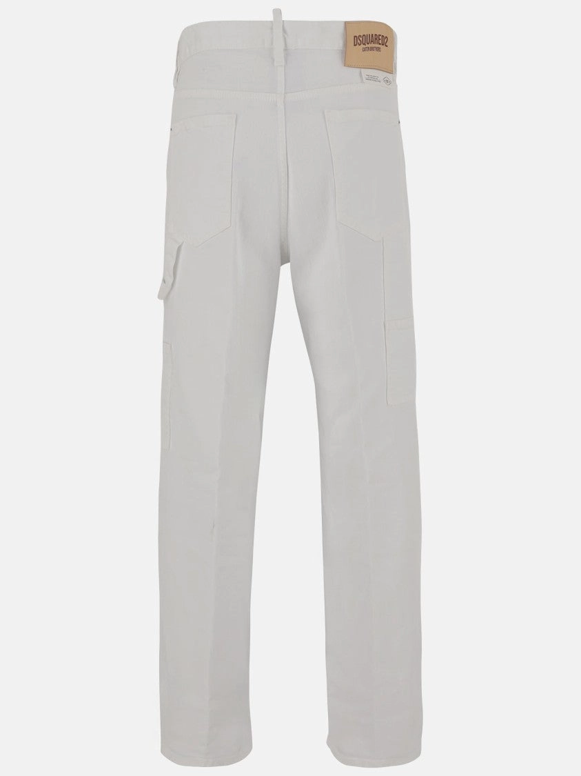 Stretch Cotton Cargo Pants
