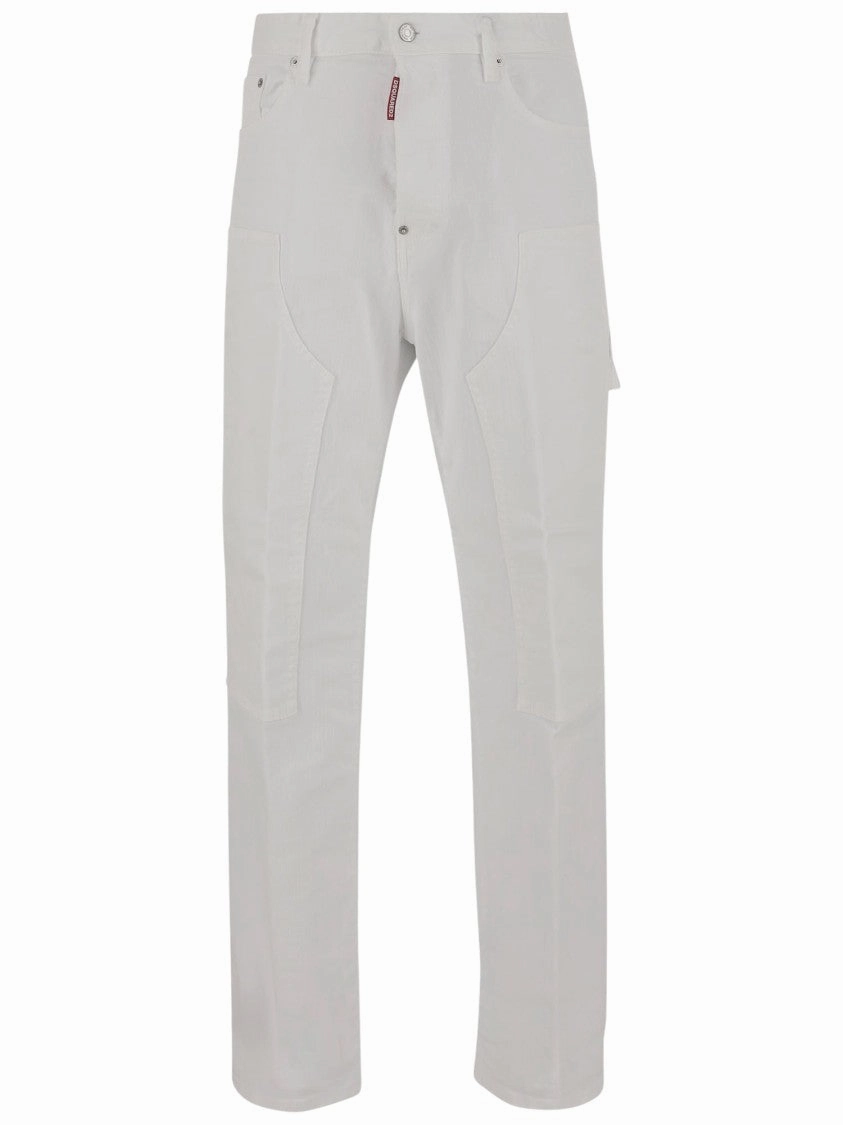 Stretch Cotton Cargo Pants