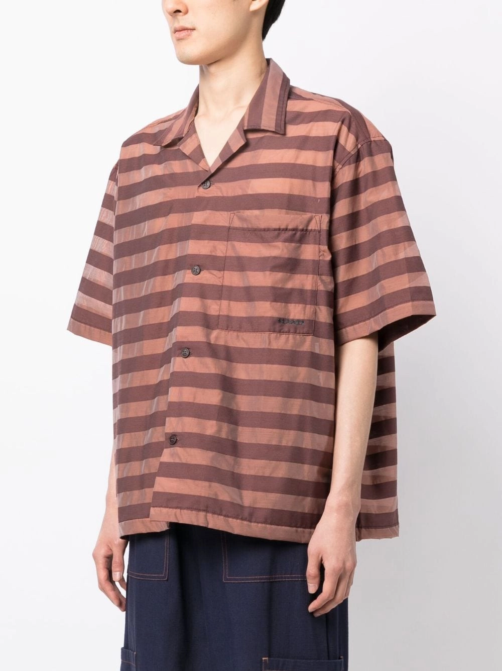 Striped Cotton-Blend Shirt