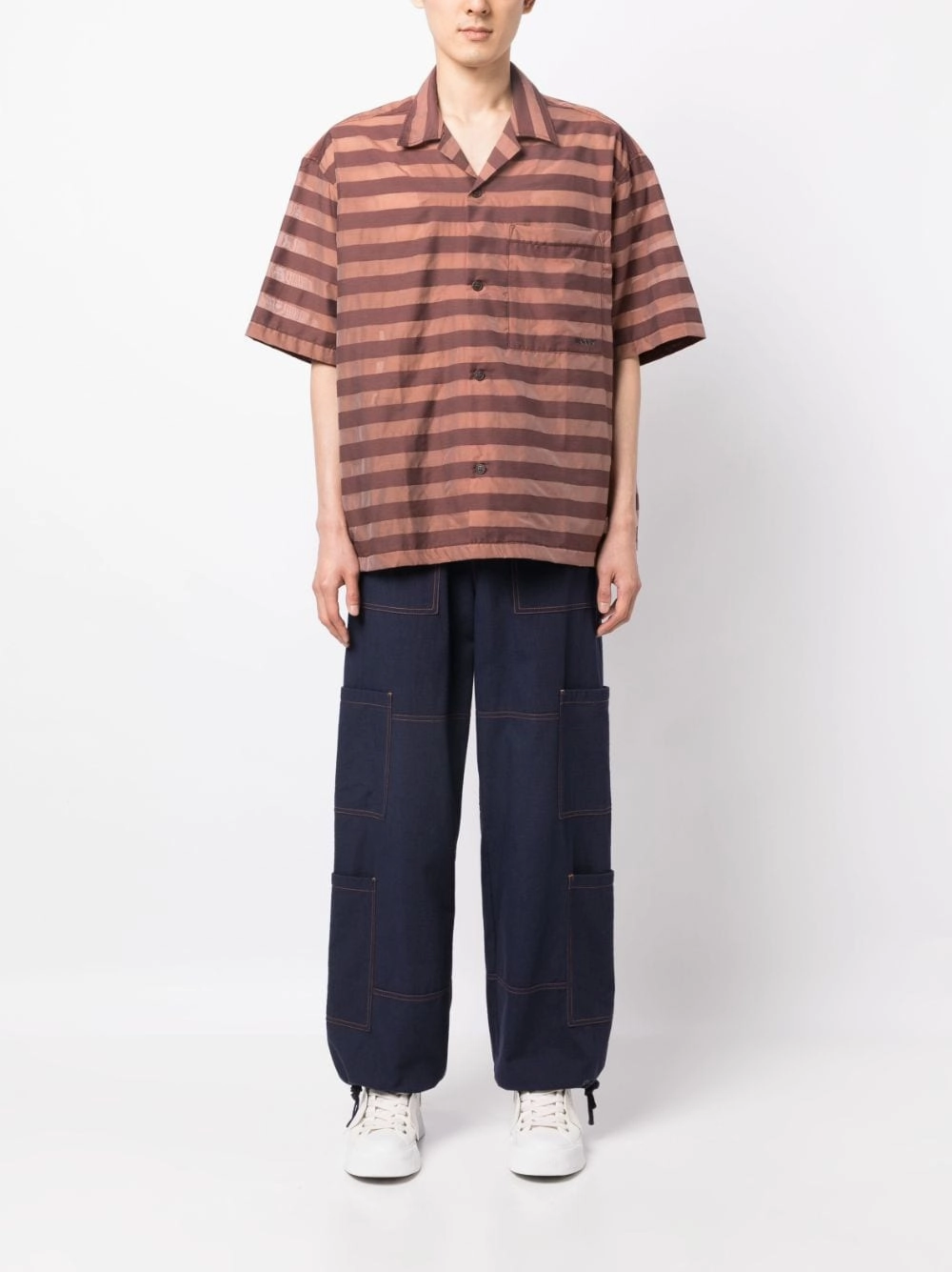 Striped Cotton-Blend Shirt