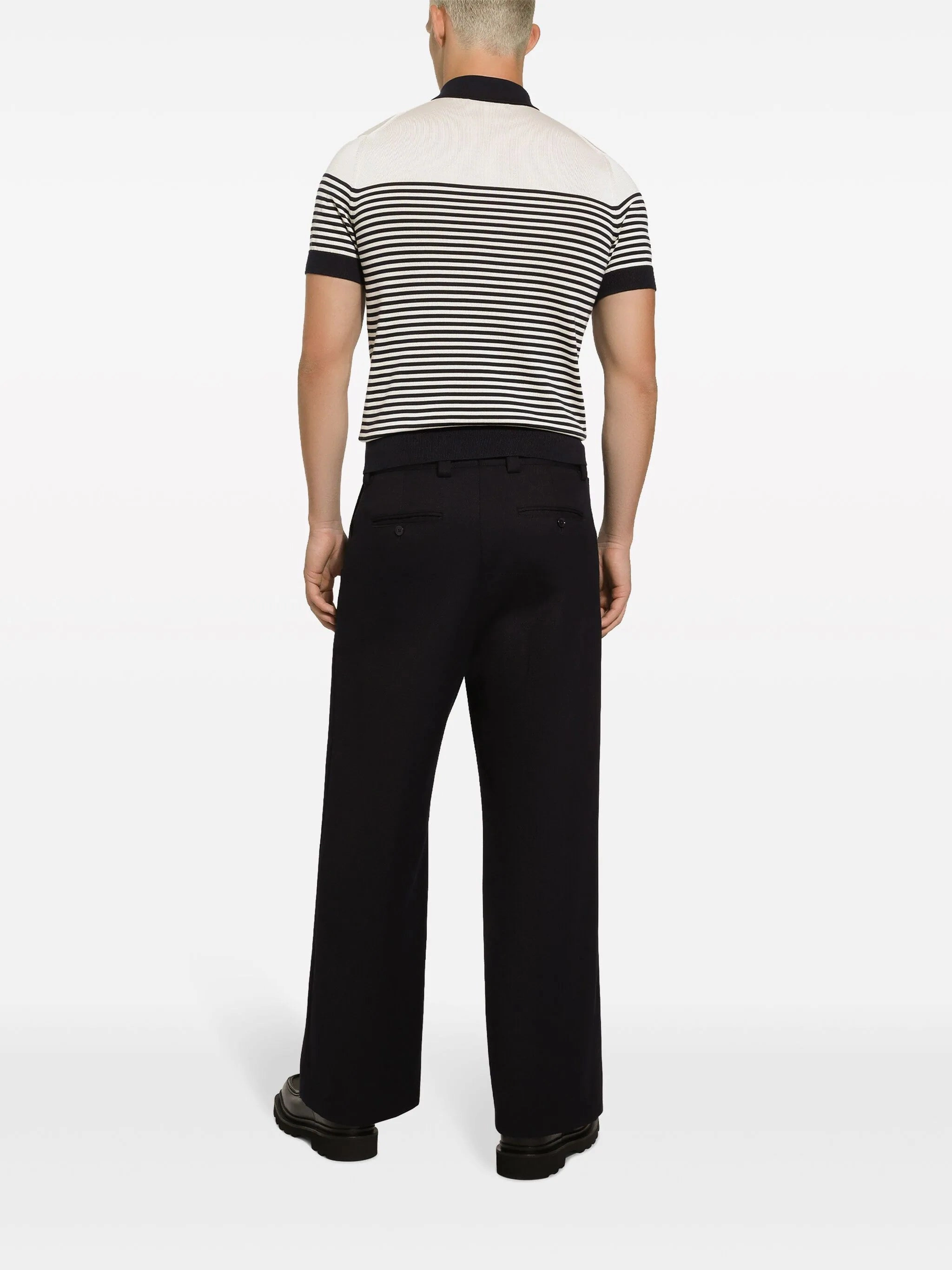 Striped Logo-Embroidered Polo Shirt