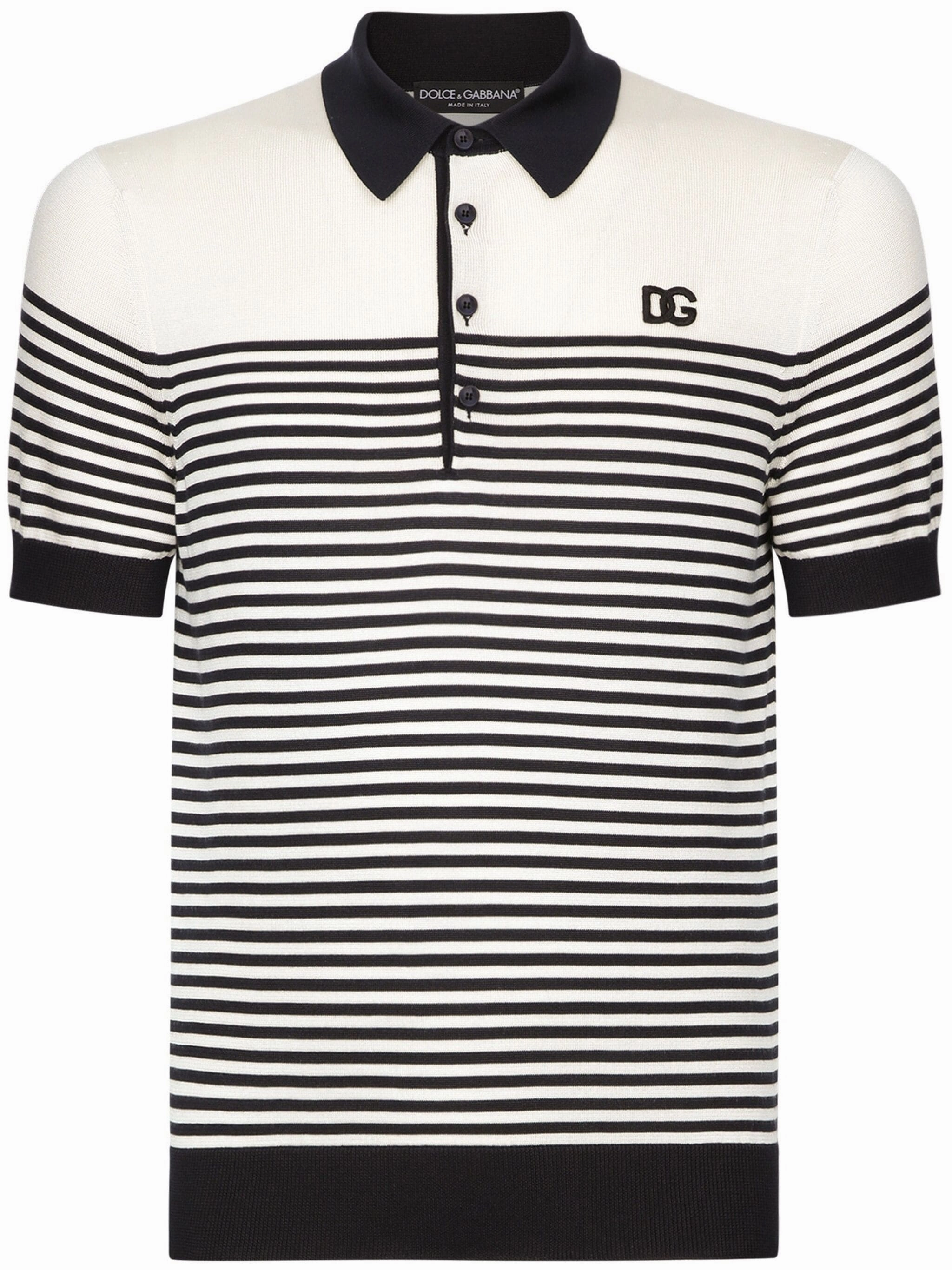 Striped Logo-Embroidered Polo Shirt discount mens shirts