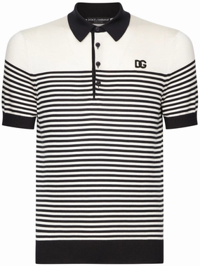 Striped Logo-Embroidered Polo Shirt discount mens shirts